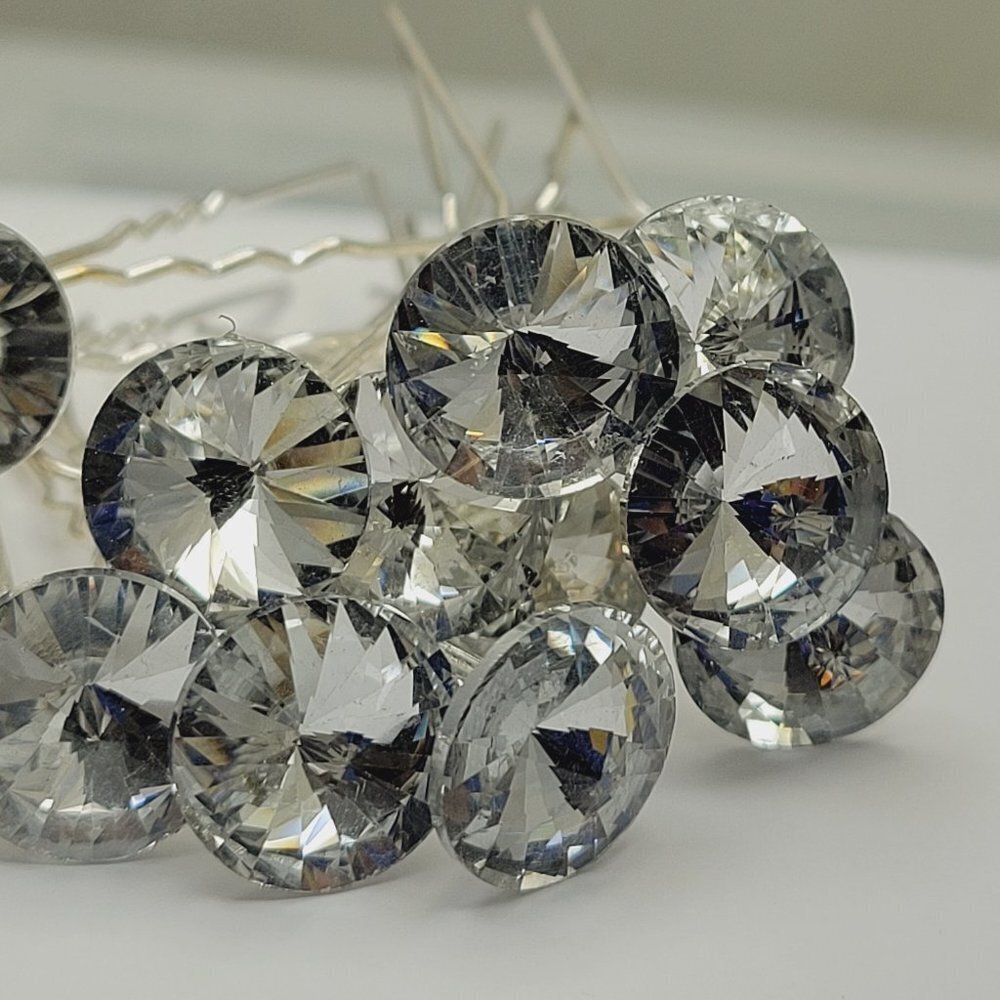 Gorgeous  Large Crystal Rhinestone Hairpins